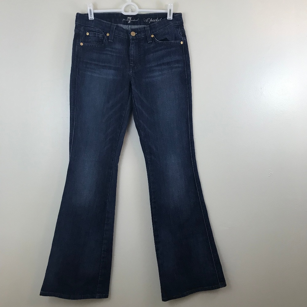 7 For All Mankind Dark Wash A Pocket Jeans Size 27